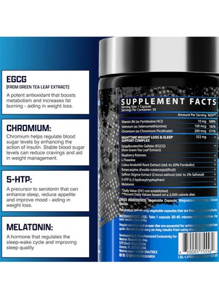 Nutrex Lipo-6 Night Time Ultra Concentrate – Night Fat Burner & Metabolism Support – 30 Capsules - view 4